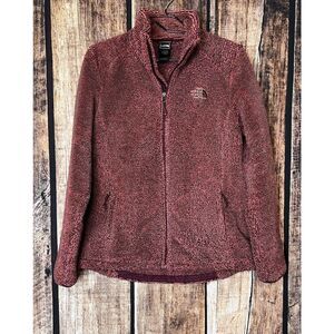 The North Face Osito Women's Size Large Fleece Soft Fluffy Full Zip Rose Pink